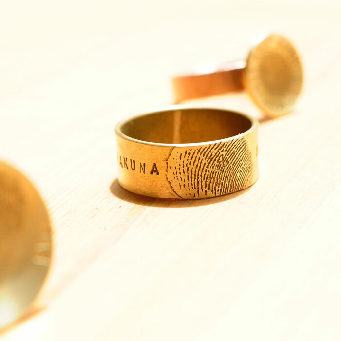 木粱作-課程-黃銅指紋戒指
